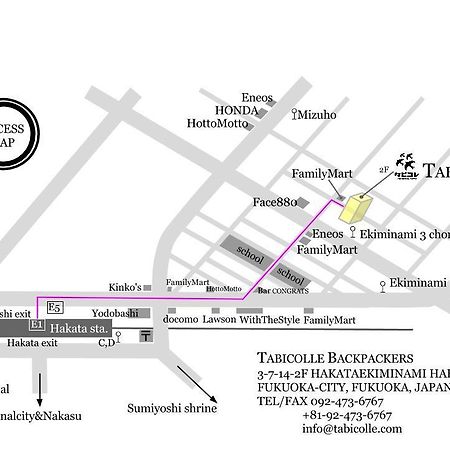 Tabicolle Backpackers Hostel ฟูกุโอกะ ภายนอก รูปภาพ